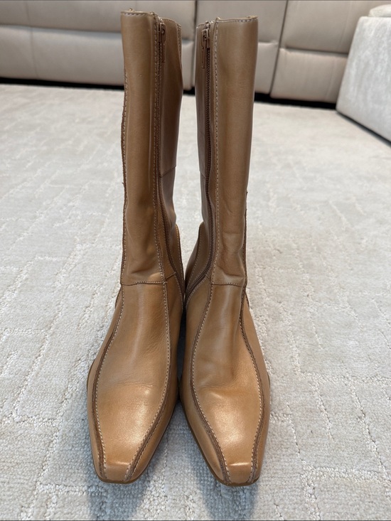 Kenneth Cole Reaction Shoes - Kenneth Cole Reaction Tan Leather Knee Boots